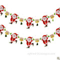 7 Piece Paper Father Christmas Chain/Hang Strip Decoration